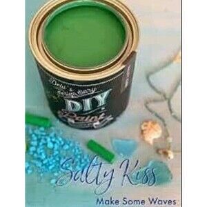 NEW Debi's Design Diary DIY Paint in Salty Kiss Green 32 fl oz Chalk Paint Quart